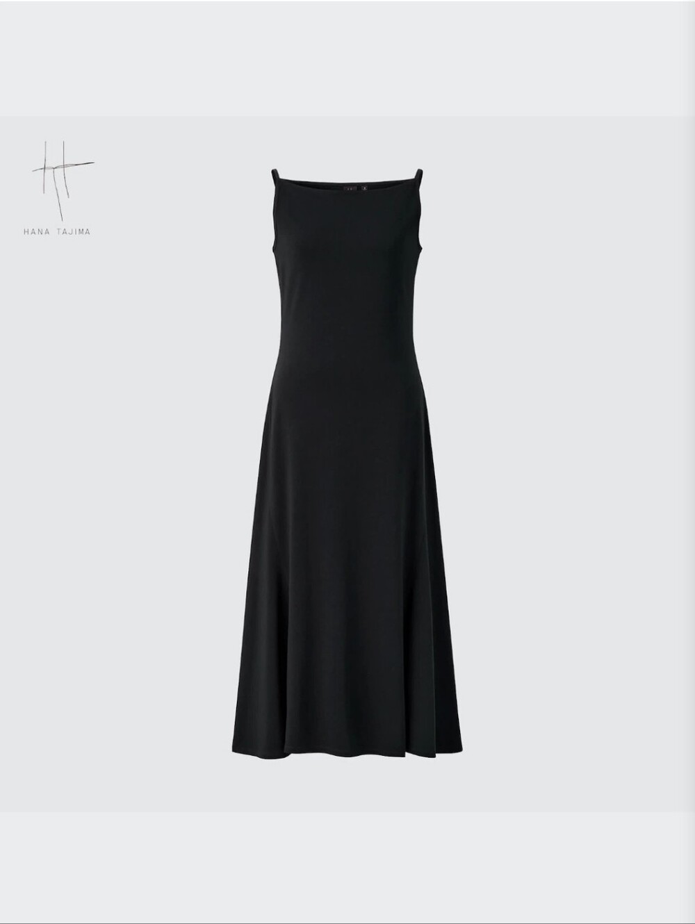 Uniqlo x Hana Tajima Camisole Flare  Maxi Dress, Black, Size XL